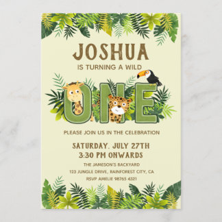 Invitación Cómo volver salvaje| Primer cumpleaños