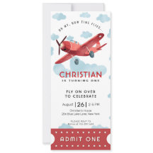 Cómo Vuela el Tiempo Entrada de Avión Rojo Boleto 