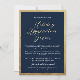 Invitación Compañía de Cena de Agradecimiento de Vacaciones E
