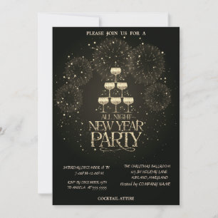 Invitación Compañía de Fuegos Artificiales de Copa de Champán