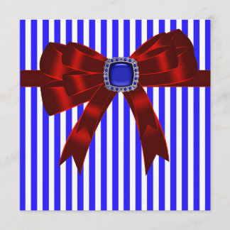 Invitación Compañía de Raya Blanca Azul Picnic Barbacoa