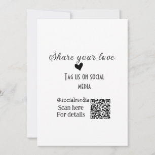 Invitación Compartir el análisis de amor código QR agregar de