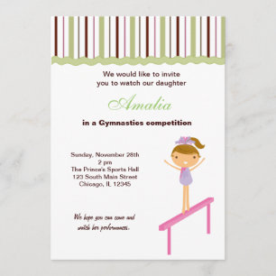 Invitación Competencia de gimnasia