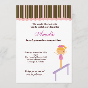 Invitación Competencia de gimnasia