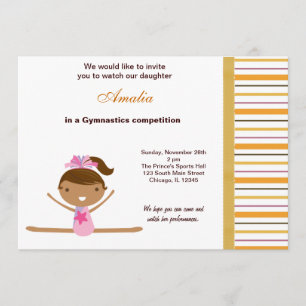 Invitación Competencia de gimnasia