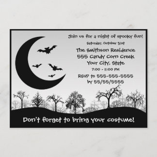 Invitación Competencia del traje del fiesta de Halloween