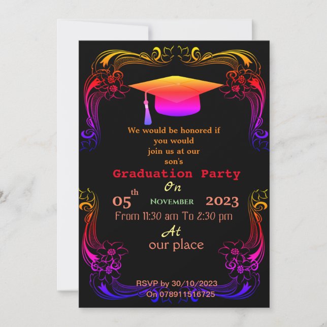 Invitación Completa el Grado   (Anverso)