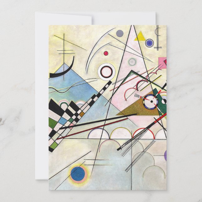 Invitación Composición 8 Wassily Kandinsky (Anverso)