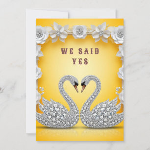Invitación 🌸 Composición de Espejo de Cisne de Cristal Román