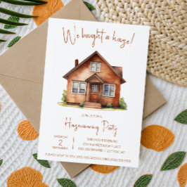 Invitación ¡Compramos una casa! Monada de Acuarela para Calen