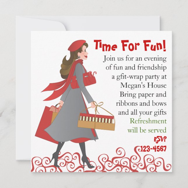 Invitación Compras de navidades (Anverso)