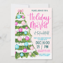 Invitación Compras en el mercado de vacaciones