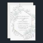 Invitación Comprimido Floral Geométrica Verde Sage En Un Boda<br><div class="desc">Sage Green Geometric Floral All In One Wedding Invitación Un magnífico color y un diseño geométrico hacen que esta invitación sea impresionante. El diseño presenta un esquema de color monocromático en bonitos tonos verde suave, un bonito esbozo floral de línea botánica floral y una tipografía personalizado con un borde geométrico...</div>