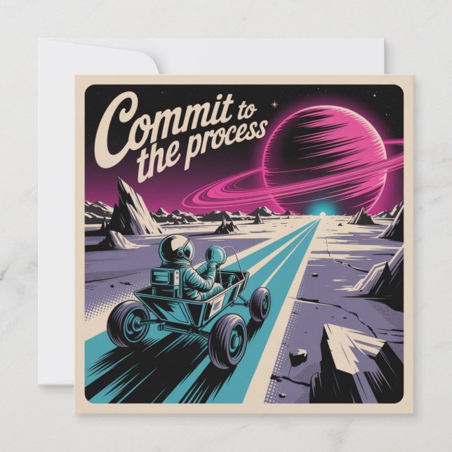 Invitación Comprometerse con el proceso (Anverso)