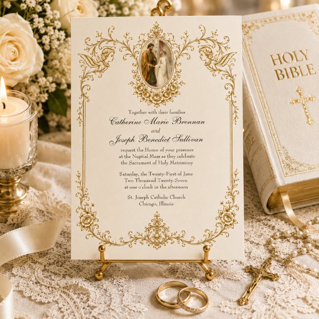 Invitación Compromiso Católico de María y José Boda (Subido por el creador)