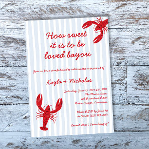 Invitación Compromiso con el hierba de langosta amor Bayou