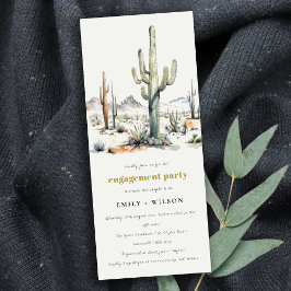 Invitación Compromiso con el paisaje del desierto de Boho Cac