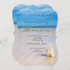 Invitación Compromiso con las olas de playa