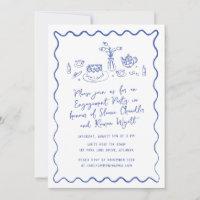 Compromiso de alimentos y bebidas con dibujos a ma