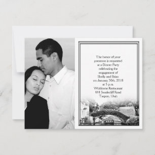 Invitación Compromiso de boda de destino de San Antonio