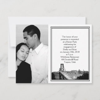 Invitación Compromiso de boda de destino de San Francisco
