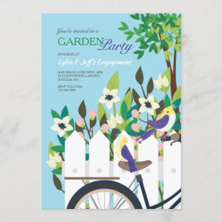 Invitación Compromiso de Fiesta de jardín