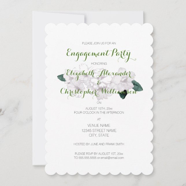 Invitación * Compromiso de Flor de Cerezo (Anverso)