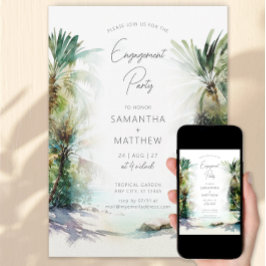 Invitación Compromiso de las Palmeras Tropicales
