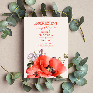 Invitación Compromiso de los Copas de Agua Neutral Boho