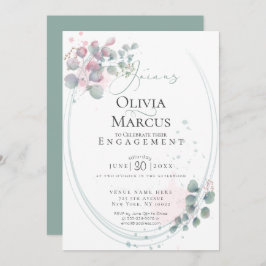 Invitación COMPROMISO | Foliage Eucalyptus Airy Watercolor
