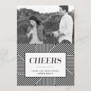 Invitación compromiso intrépido del día de fiesta 5 x 7,