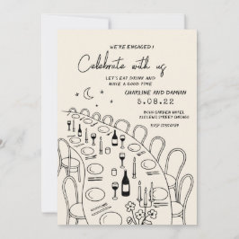 Invitación Compromiso retro-contemporáneo