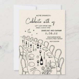Invitación Compromiso retro-contemporáneo