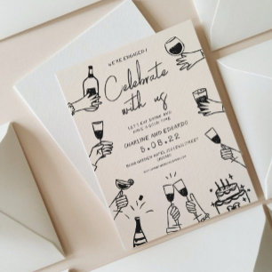 Invitación Compromiso retro-contemporáneo