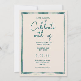 Invitación Compromiso retro-contemporáneo