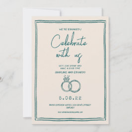 Invitación Compromiso retro-contemporáneo