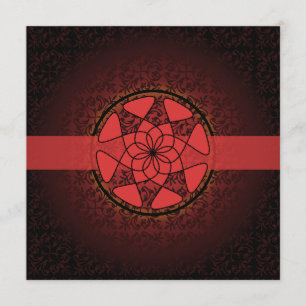 Invitación Compromiso rojo islámico del boda del bismillah