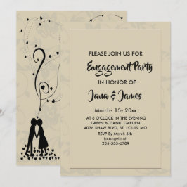 Invitación Compromiso Romántico Moderno