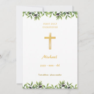 Invitación Comunión Première - Oliviers