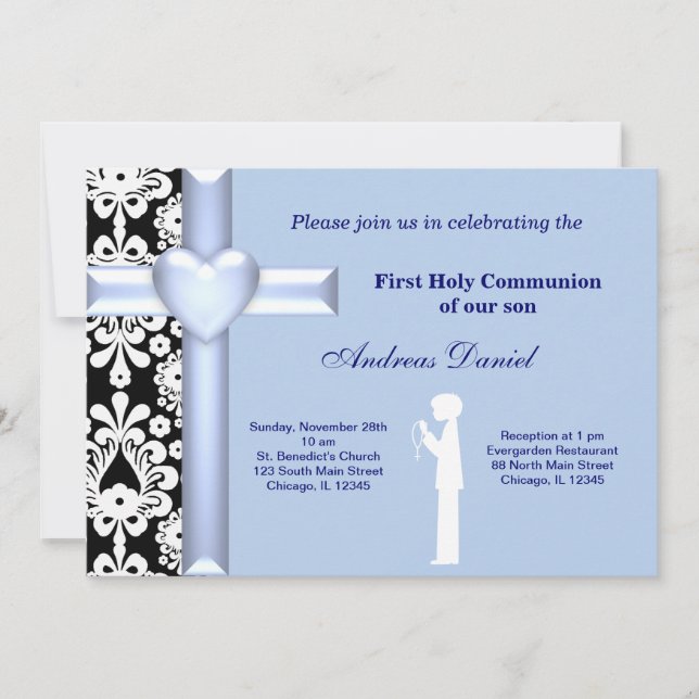 Invitación Comunión sagrada de Damasco (Anverso)