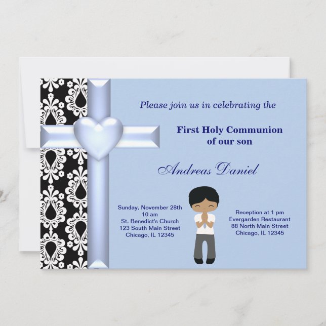 Invitación Comunión sagrada de Damasco (Anverso)