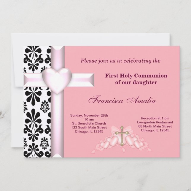 Invitación Comunión sagrada de Damasco (Anverso)