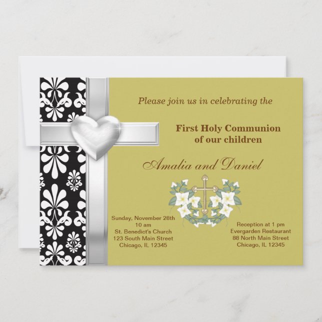 Invitación Comunión sagrada de Damasco (Anverso)