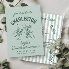 Invitación Con Amor De [Tu Ciudad] Sage Bachelorette Party