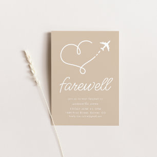 Invitación con avión de Fiesta de jubilación despe