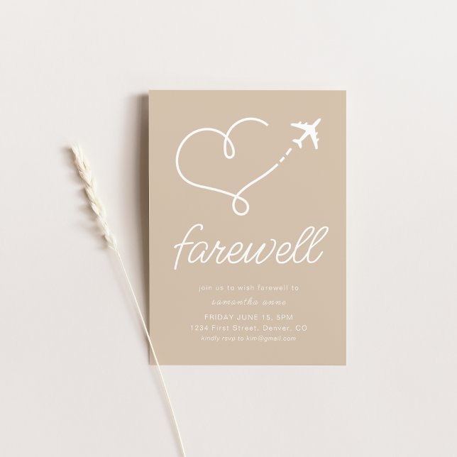 Invitación con avión de Fiesta de jubilación despe (Subido por el creador)