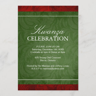 Invitación con clase de Kwanzaa