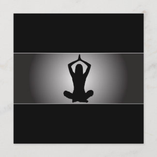 Invitación con clase de la yoga