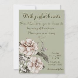 Invitación Con corazones alegres