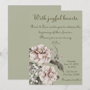Invitación Con corazones alegres
